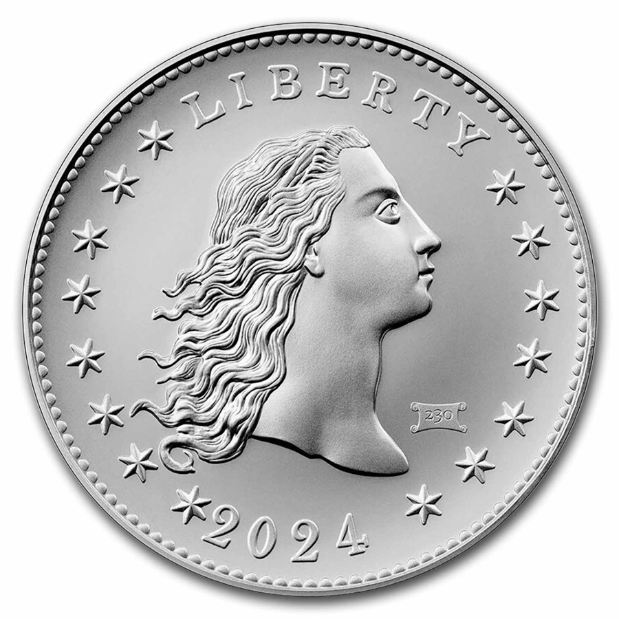 2024 Flowing Hair Silver Medal MS-69 PCGS (FS, 230 Anniv Privy) | eBay